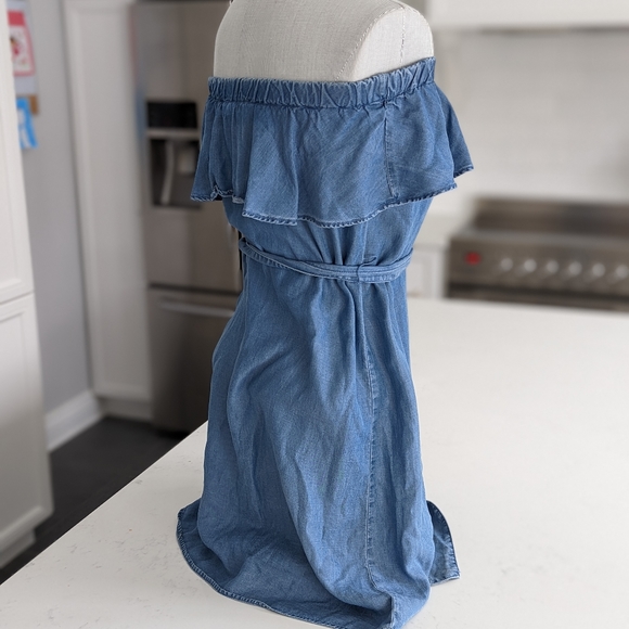 Michael Kors denim dress, strapless, size small - Picture 6 of 9